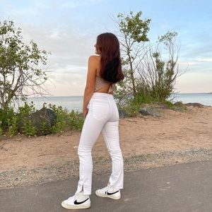Zara white jeans